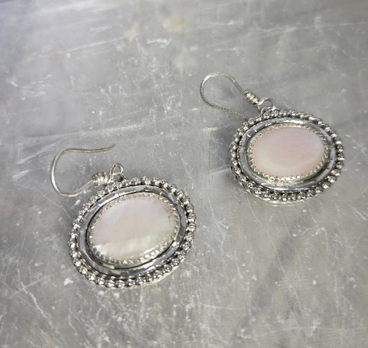 Mother of Pearl Dangle Earrings