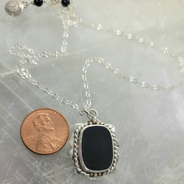 Black Onyx Pendant Necklace