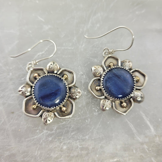 Kyanite Medallion Earrings