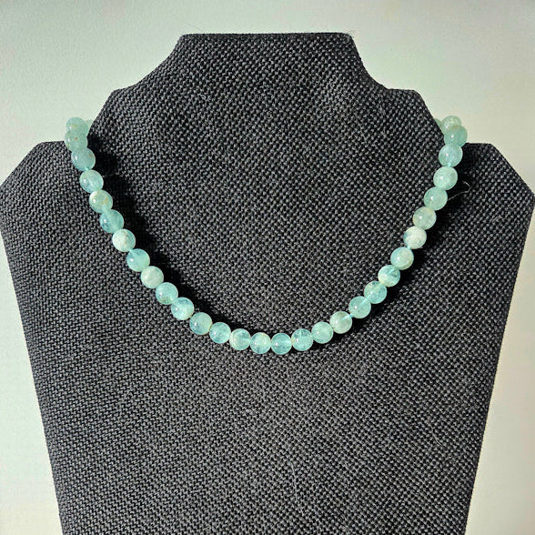 Aquamarine Beaded Necklace
