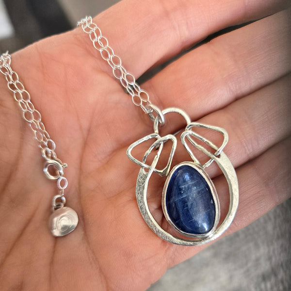 Kyanite Sterling Silver Pendant Necklace