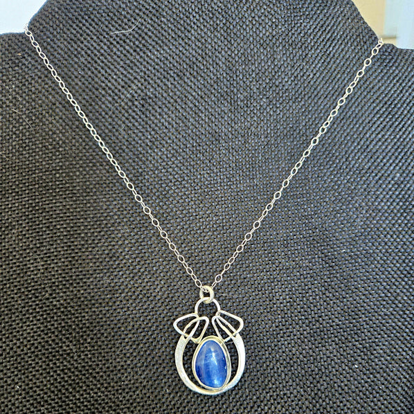 Kyanite Sterling Silver Pendant Necklace