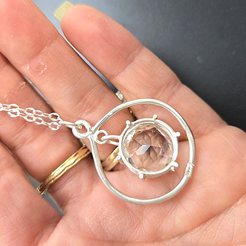 Clear Quartz Pendant Necklace