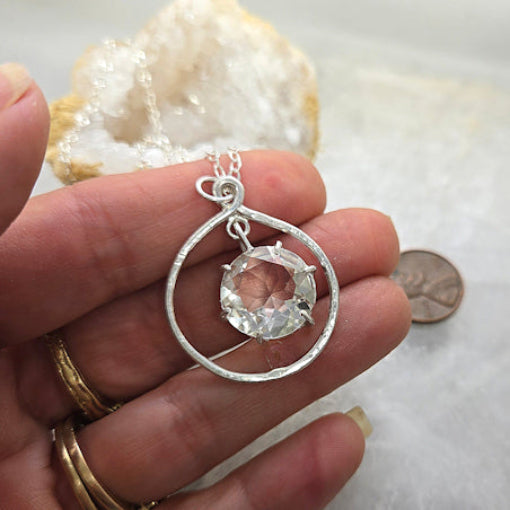 Rock Crystal Pendant Necklace