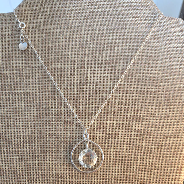 Clear Quartz Pendant Necklace
