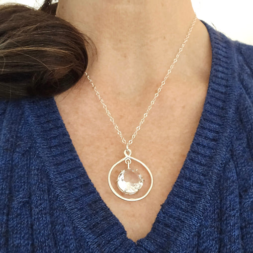 Clear Quartz Pendant Necklace
