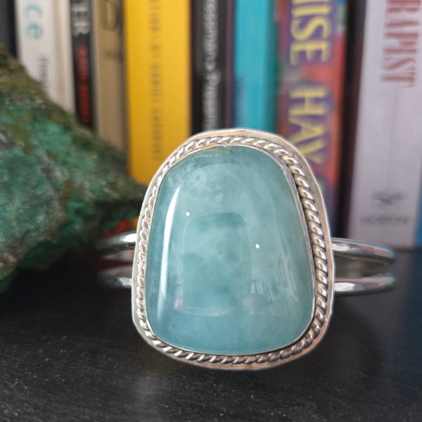 Aquamarine Cuff Bracelet