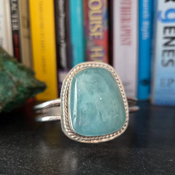 Aquamarine Cuff Bracelet