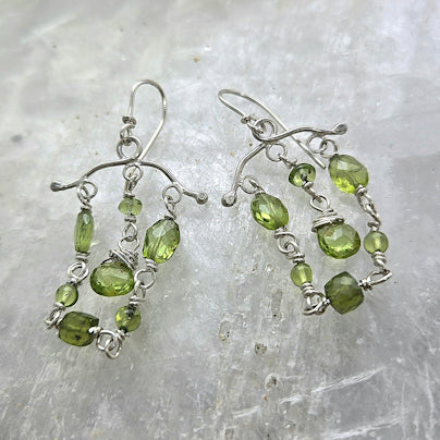Peridot Chandelier Earrings