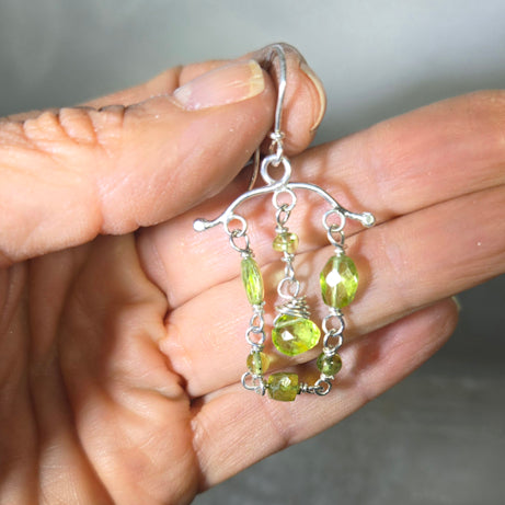Peridot Chandelier Earrings
