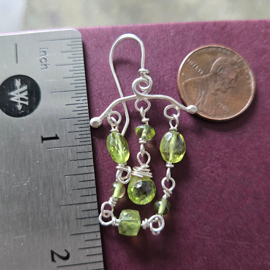 Peridot Chandelier Earrings