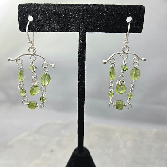 Peridot Chandelier Earrings