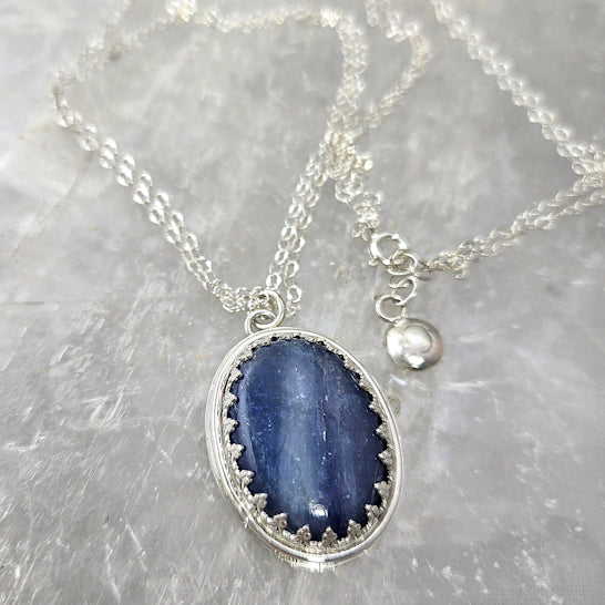 Blue Kyanite Pendant Necklace