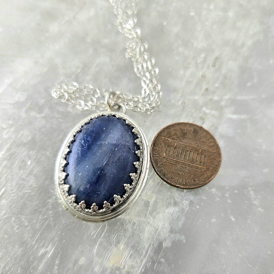 Blue Kyanite Pendant Necklace