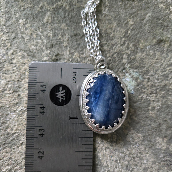 Blue Kyanite Pendant Necklace