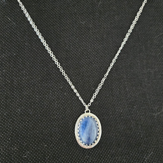 Blue Kyanite Pendant Necklace