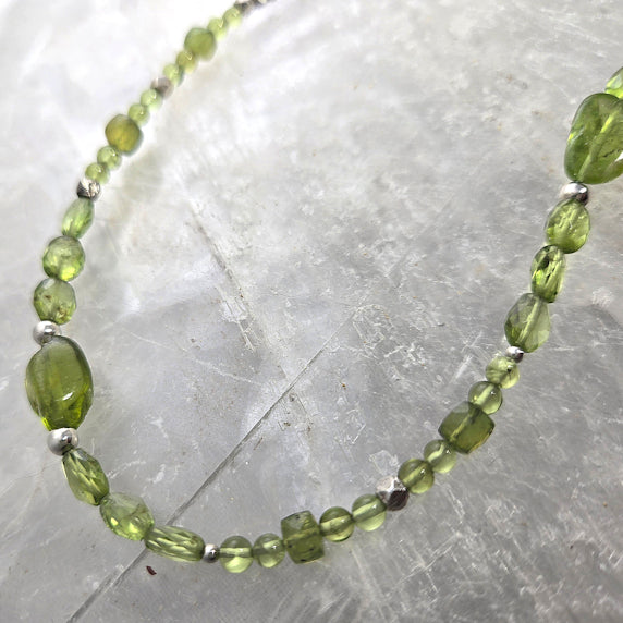 Peridot Beaded Necklace