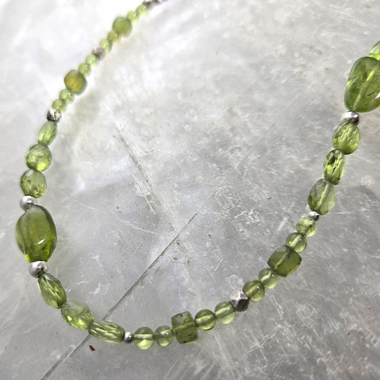 Peridot Beaded Necklace