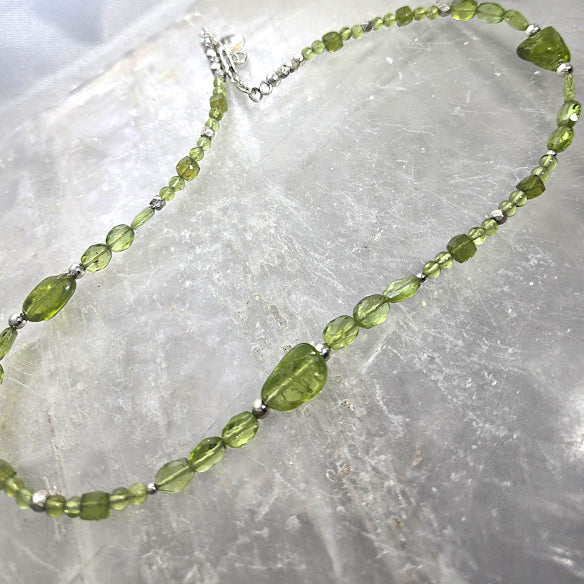 Peridot Beaded Necklace