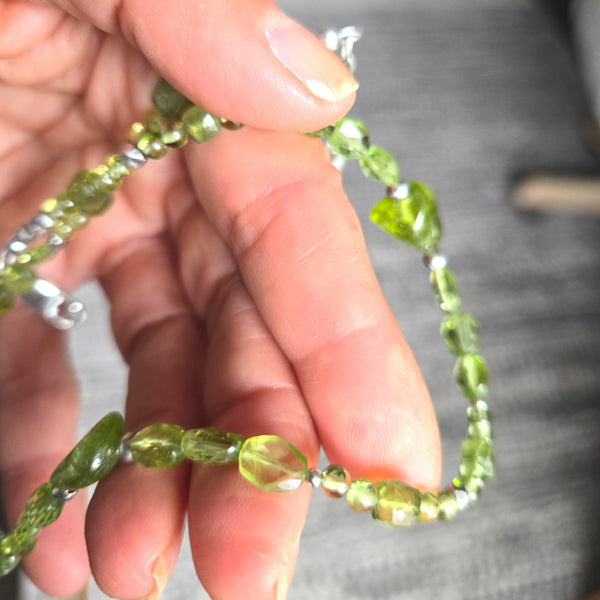 Peridot Beaded Necklace