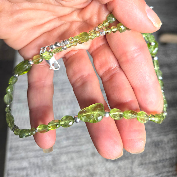 Peridot Beaded Necklace