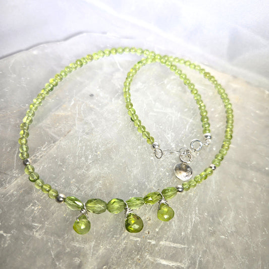 Peridot Briolette Necklace