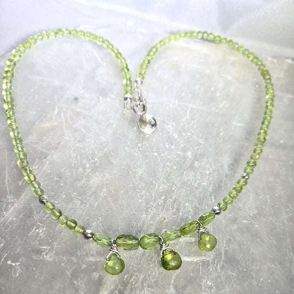 Peridot Briolette Necklace