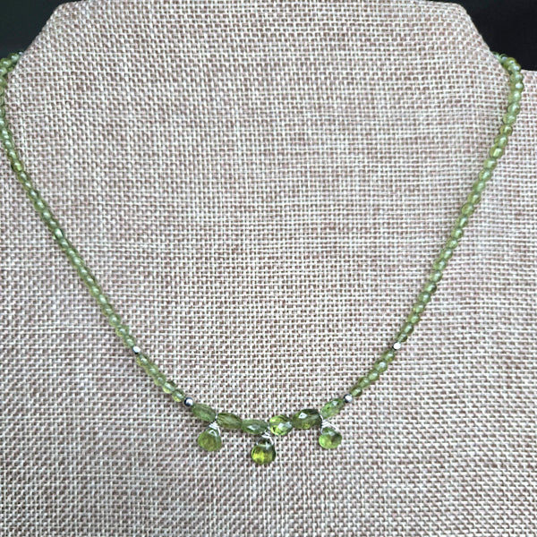 Peridot Briolette Necklace