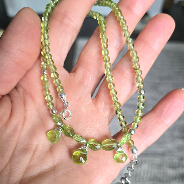 Peridot Briolette Necklace