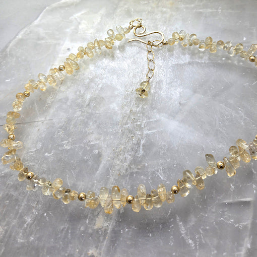 Citrine Beaded Necklace