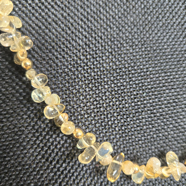 Citrine Beaded Necklace