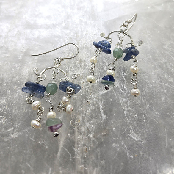 Chandelier Multistone Earrings