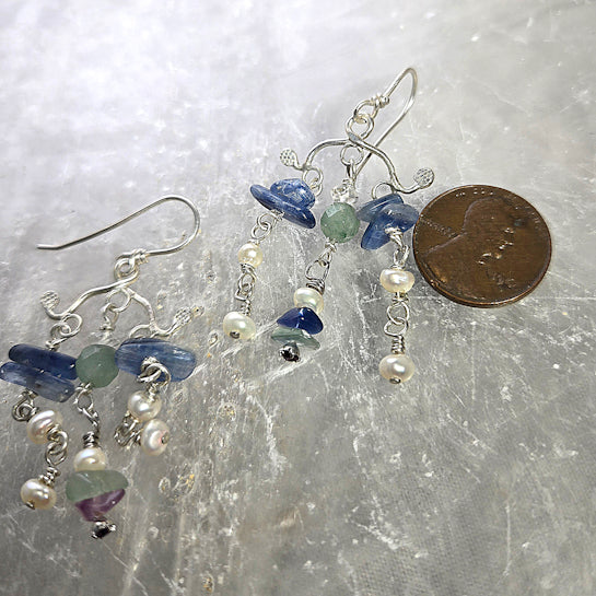 Chandelier Multistone Earrings