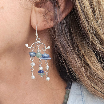 Chandelier Multistone Earrings
