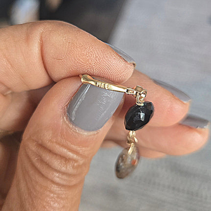 14kt Gold Jasper Earrings