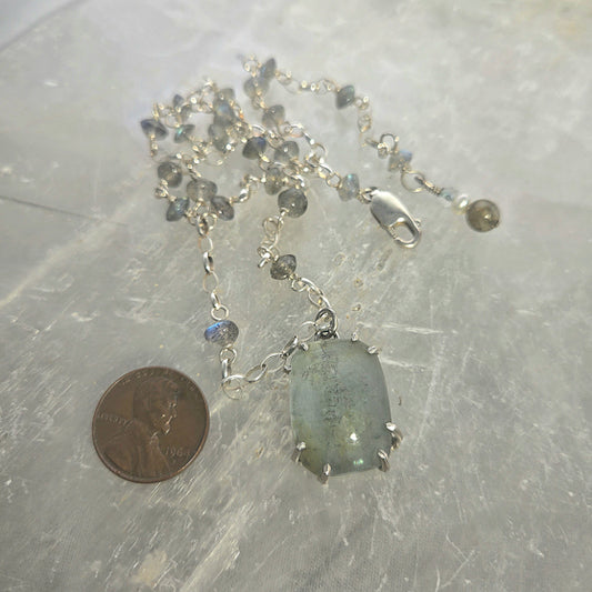 Topaz and Labradorite Necklace
