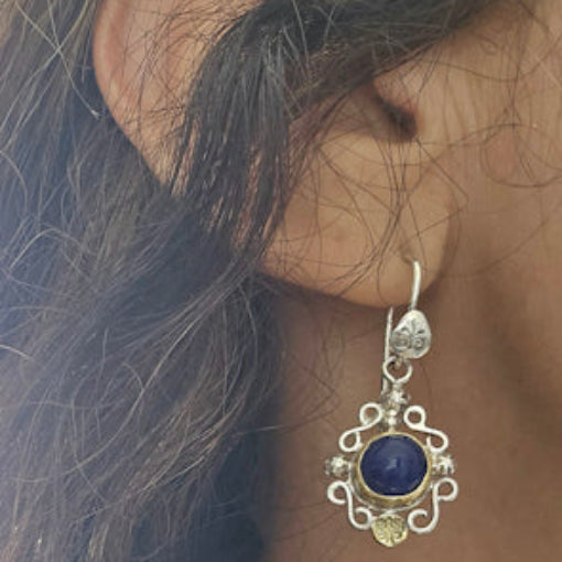 Lapis Dangle Earrings