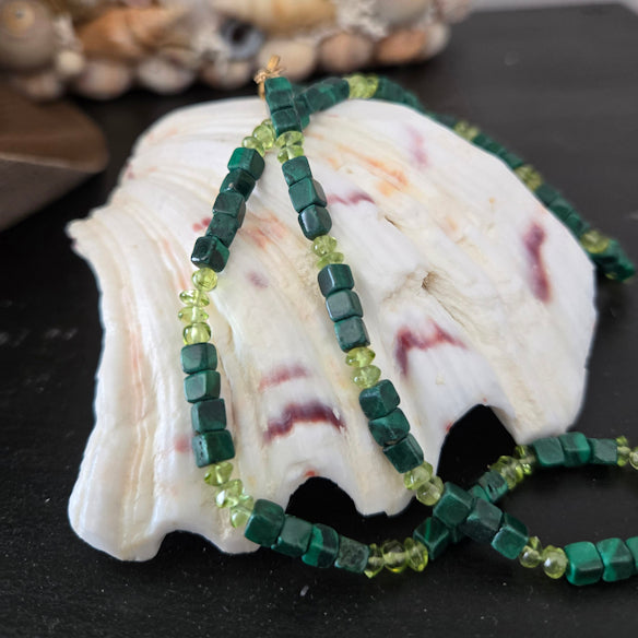 Malachite Beaded Necklace