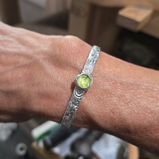 Peridot Cuff Bracelet