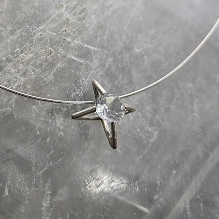 Rock Crystal Pendant Necklace