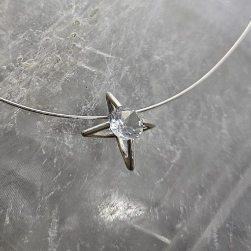 Rock Crystal Pendant Necklace