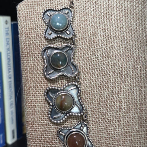 Fancy Jasper Necklace, Sterling Silver