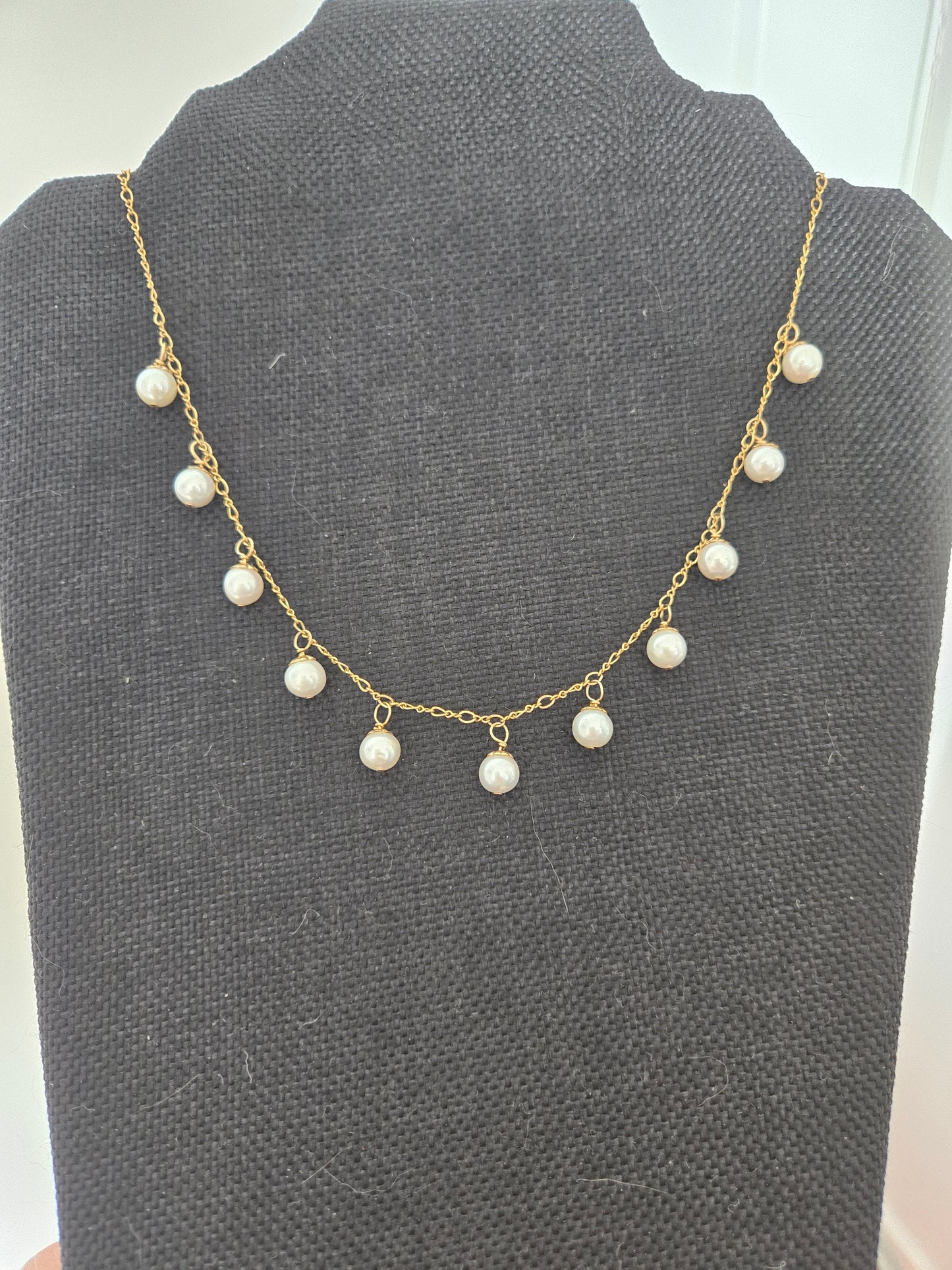 Drop Pearl 14 Kt Gold Filled Necklace