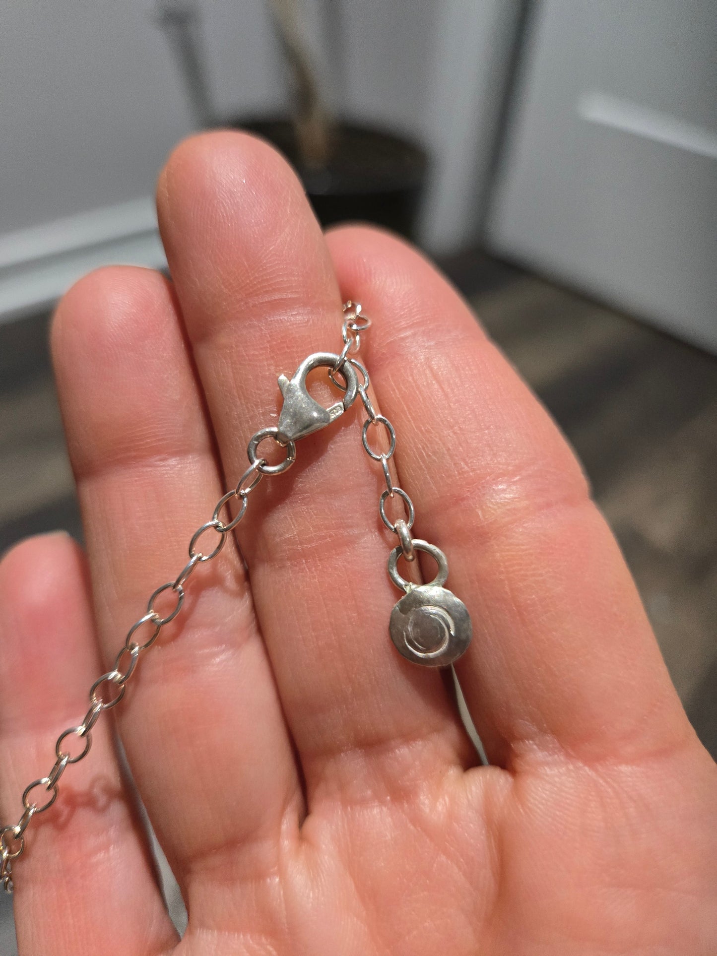 Gem Rhodochrosite Pendant Necklace