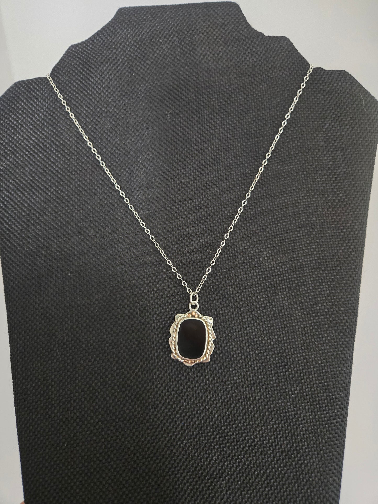 Black Onyx Pendant Necklace