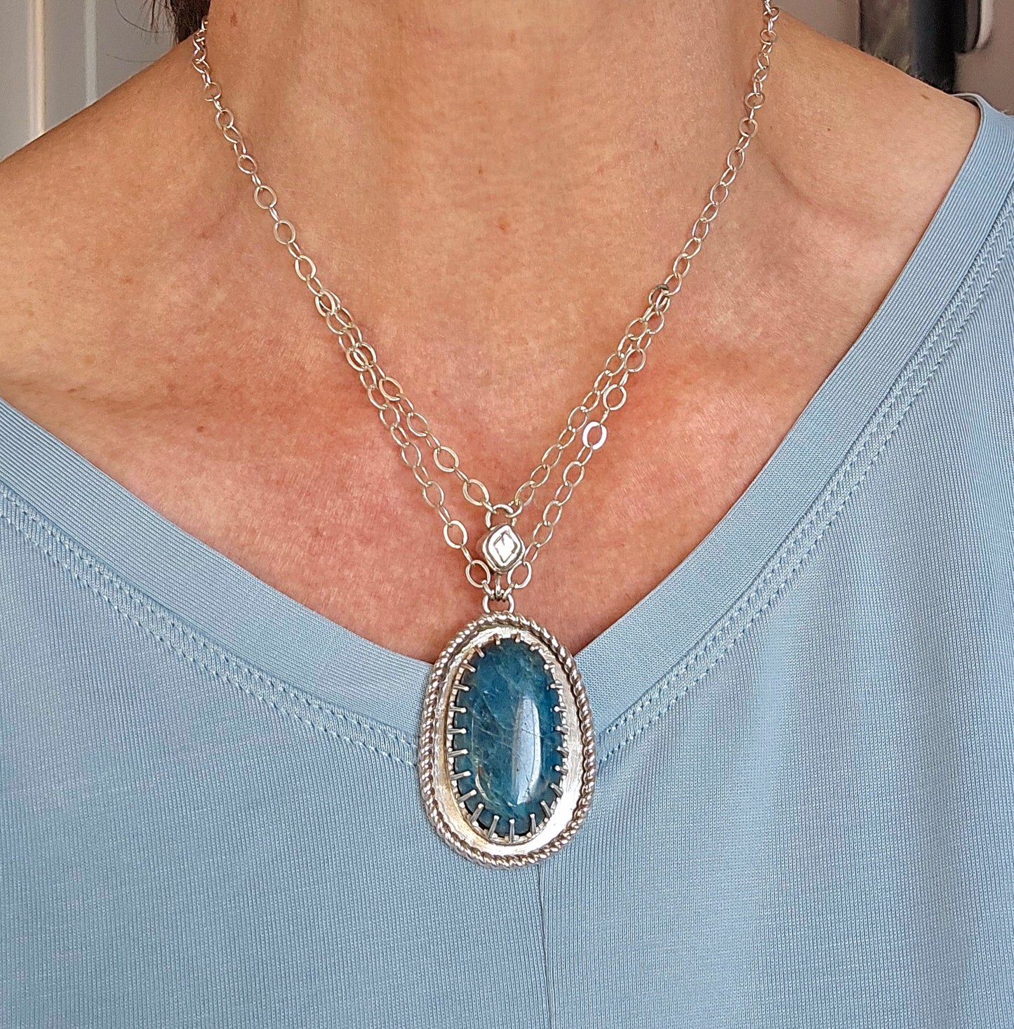 Apatite Pendant Necklace
