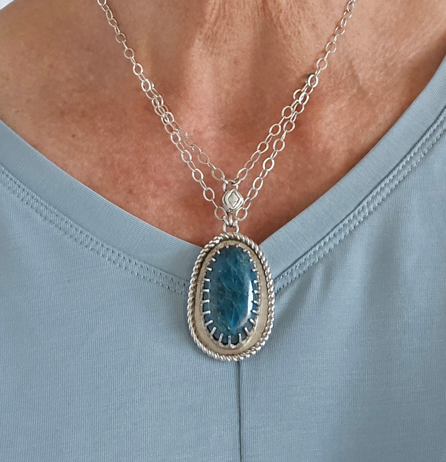 Apatite Pendant Necklace