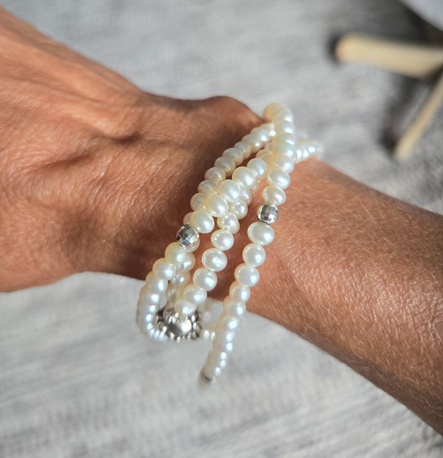 Double Strand Freshwater Pearl Necklace