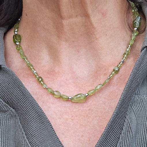 Peridot Beaded Necklace