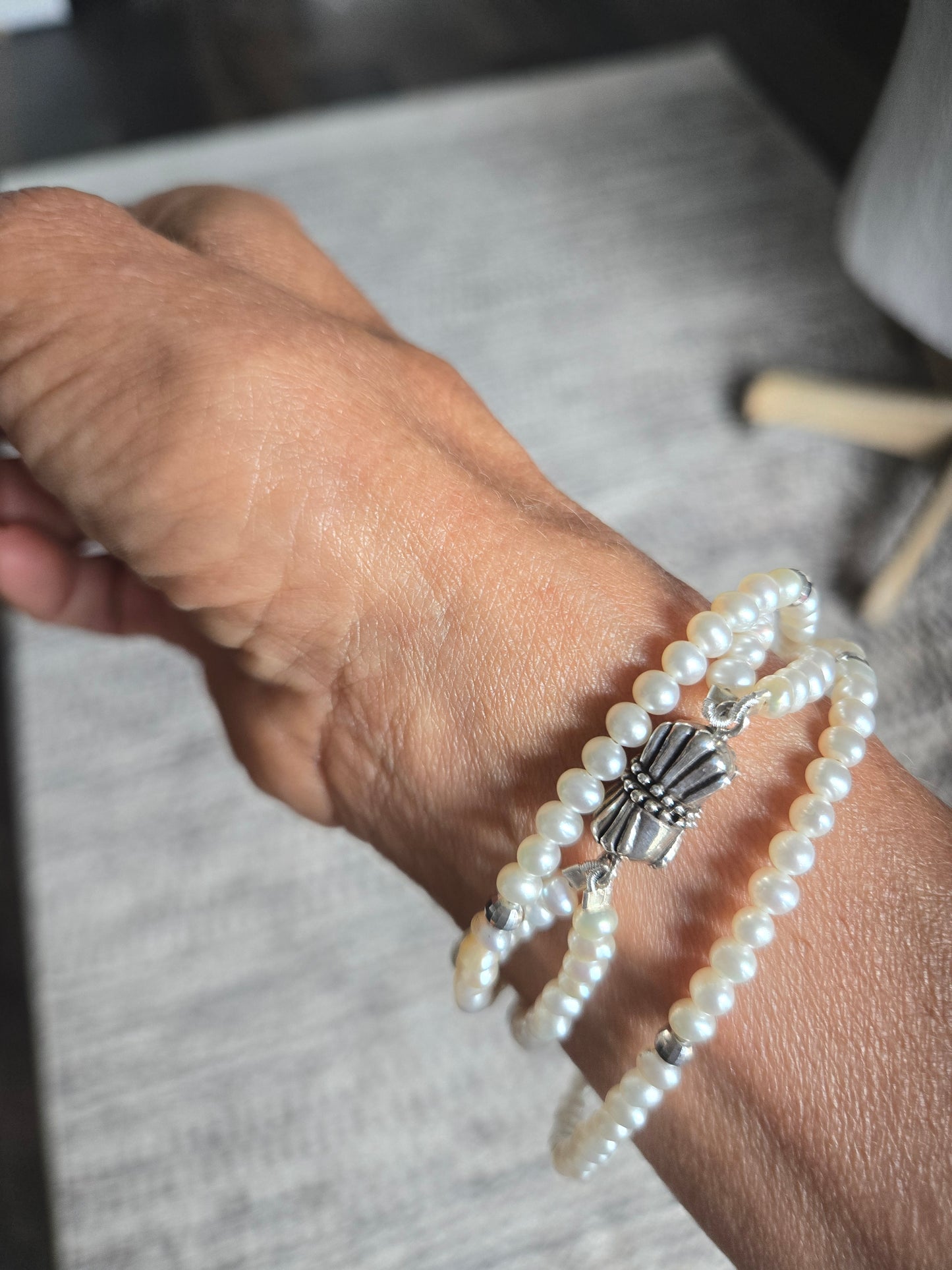 Double Strand Freshwater Pearl Necklace